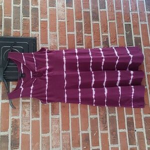 Calvin Klein Horizontal Tie Dye Tank Dress Size M
